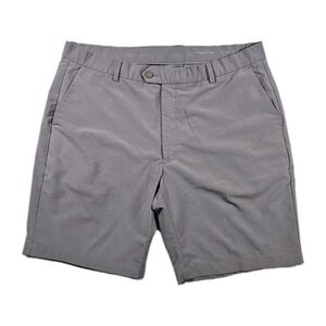 G/FORE Golf Shorts Mens 38 Gray Stretch Performance Tailored Flat Front 9"